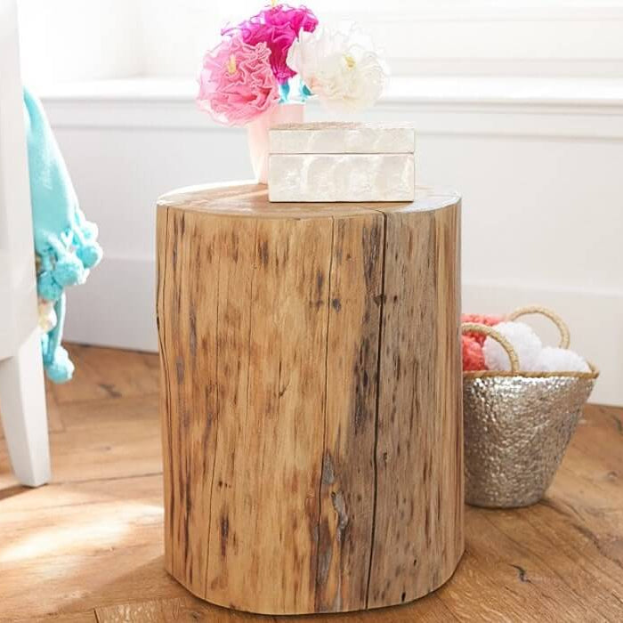 Reclaimed Cypress Wood Stump Table
