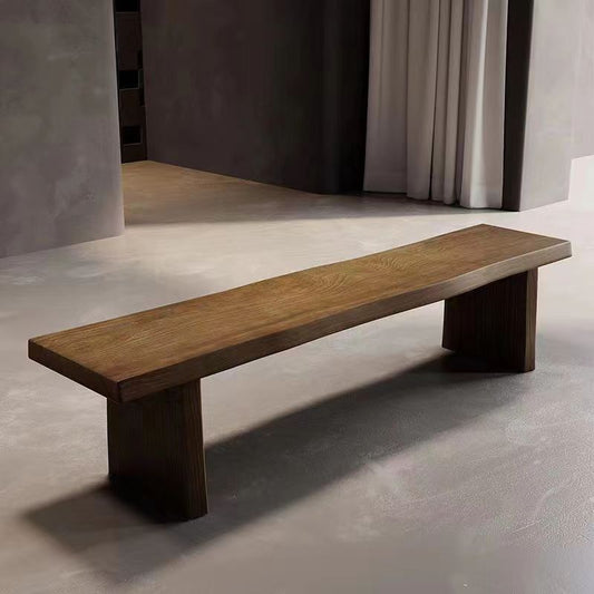 Handmade Solid Wood Dining Bench – Modern Entryway Bench Bench, Minimalist Seat