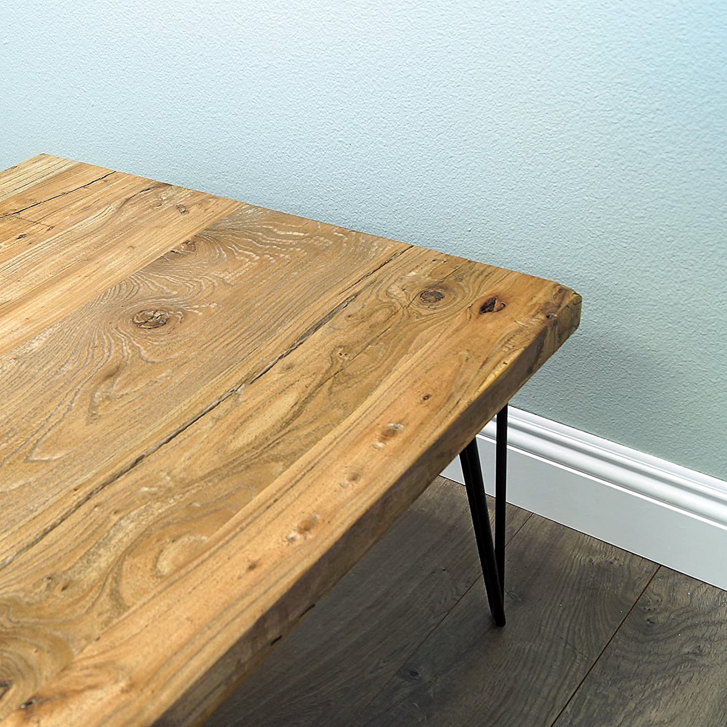 Rustic Square Old Elm Wood Coffee Table