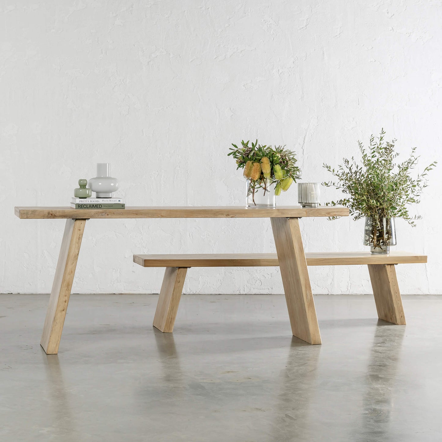 Handcrafted Reclaimed Elm Console Table