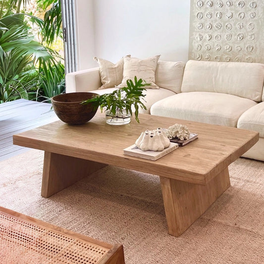Reclaimed Elm Solid Wood Coffee Table
