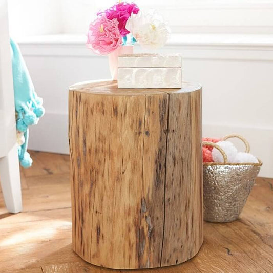 Reclaimed Cypress Wood Stump Table