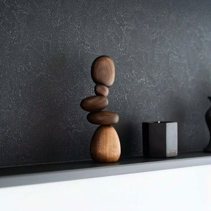 Magnetic Wooden Pebble Balance Stones