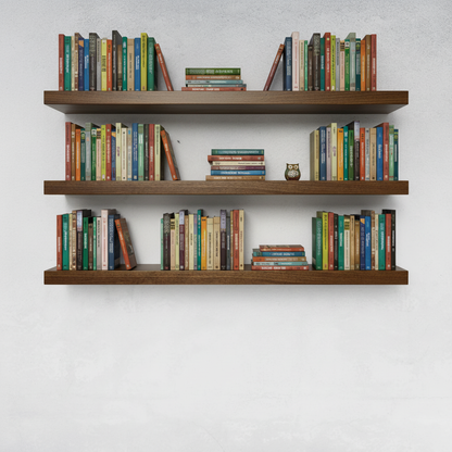 White Oak、Walnut、Red Oak、Cherry Wood、Beech Wood Floating Shelves（Default right angle