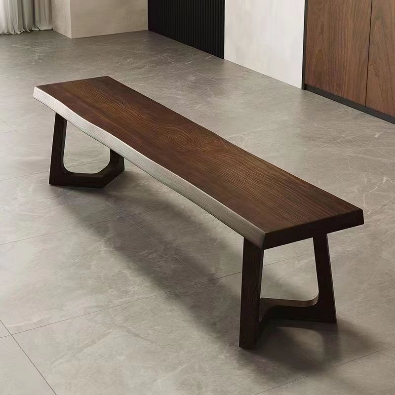 Handmade Solid Wood Dining Bench – Modern Entryway Bench Bench, Minimalist Seat