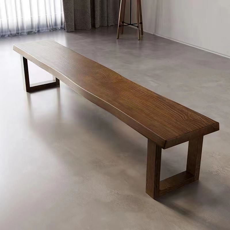 Handmade Solid Wood Dining Bench – Modern Entryway Bench Bench, Minimalist Seat