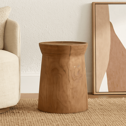 Natural Wooden Stool Side Table Living Room Solid Wood Stump Stools Chair Furniture