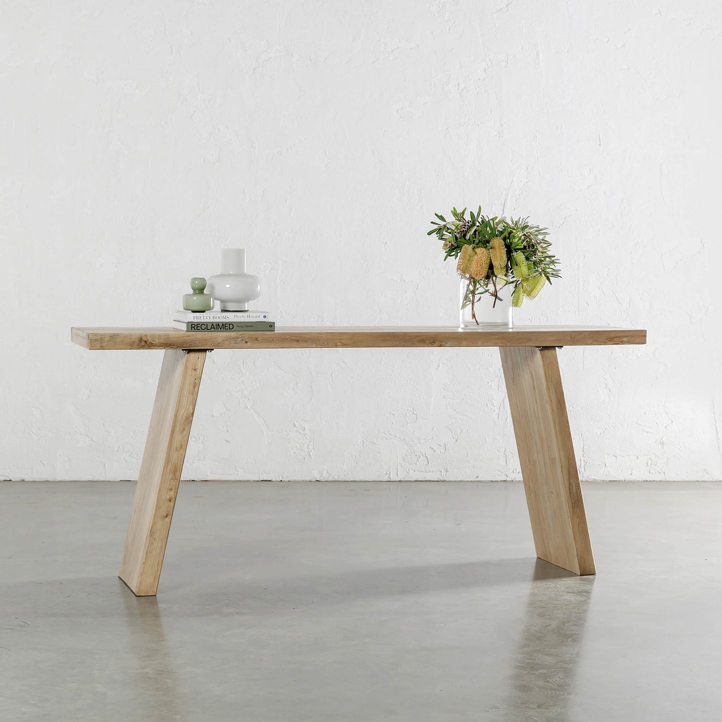 Handcrafted Reclaimed Elm Console Table