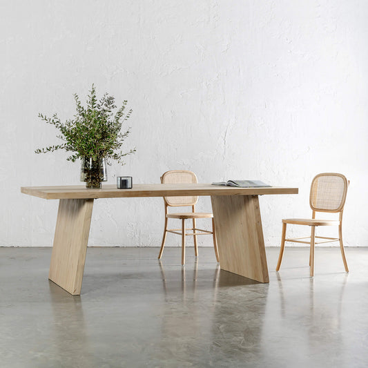 Reclaimed Elm Solid Wood Dining Table
