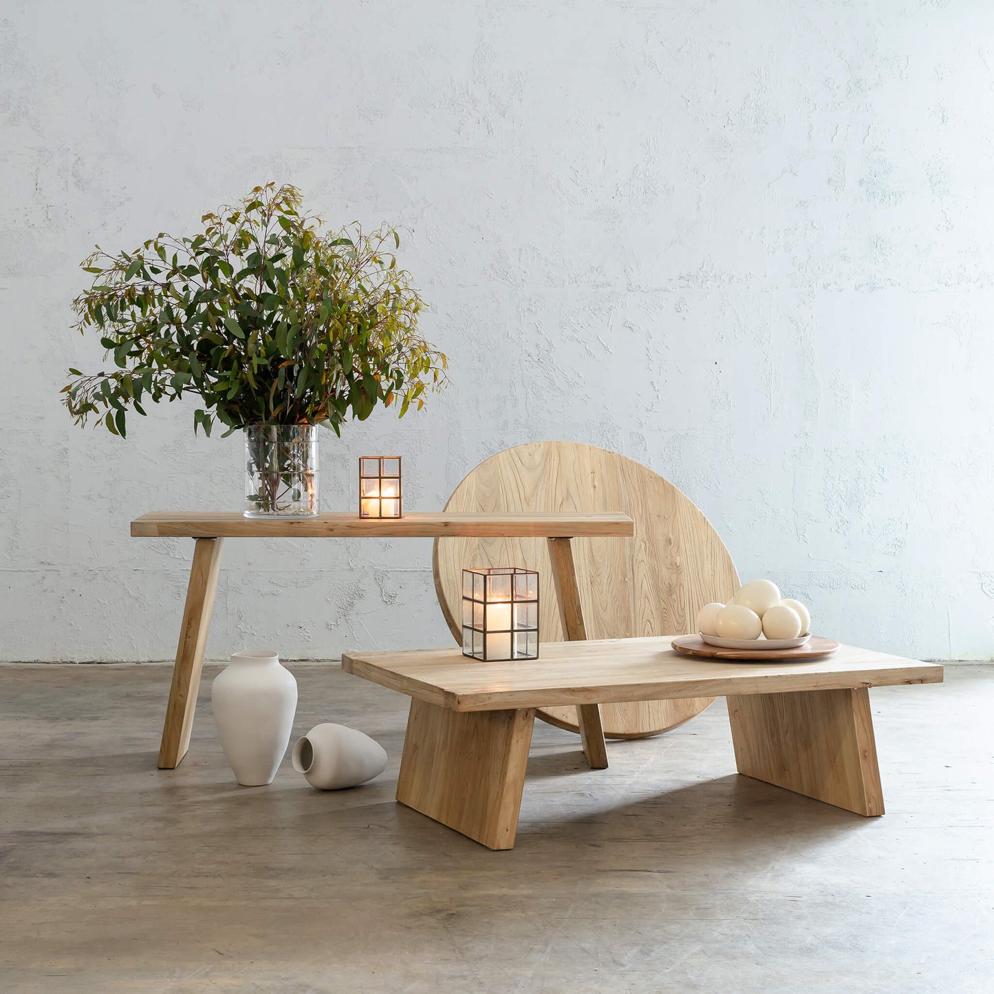 Handcrafted Reclaimed Elm Console Table