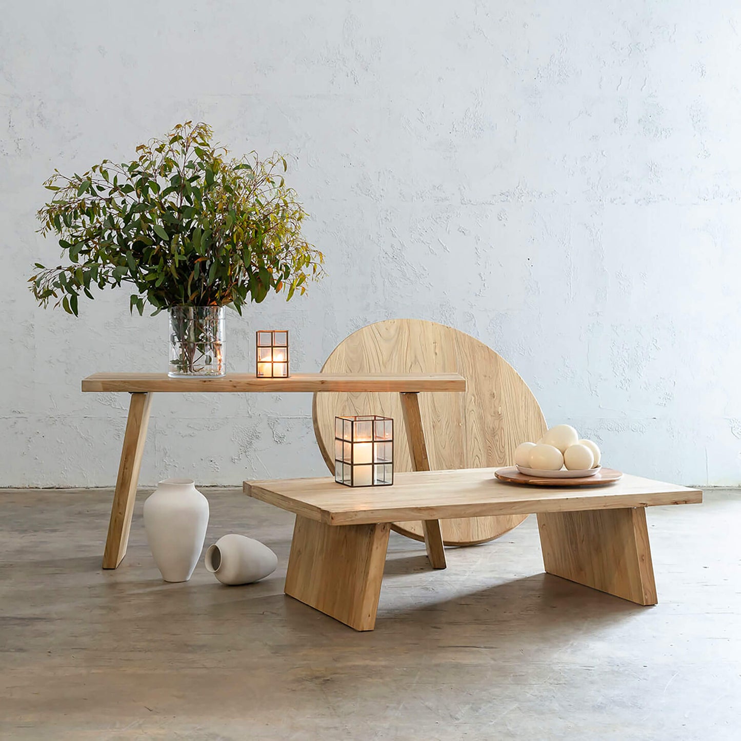 Reclaimed Elm Solid Wood Coffee Table
