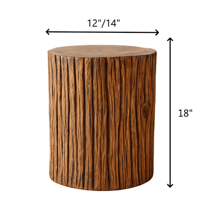 Reclaimed Elm Wood Stump Table