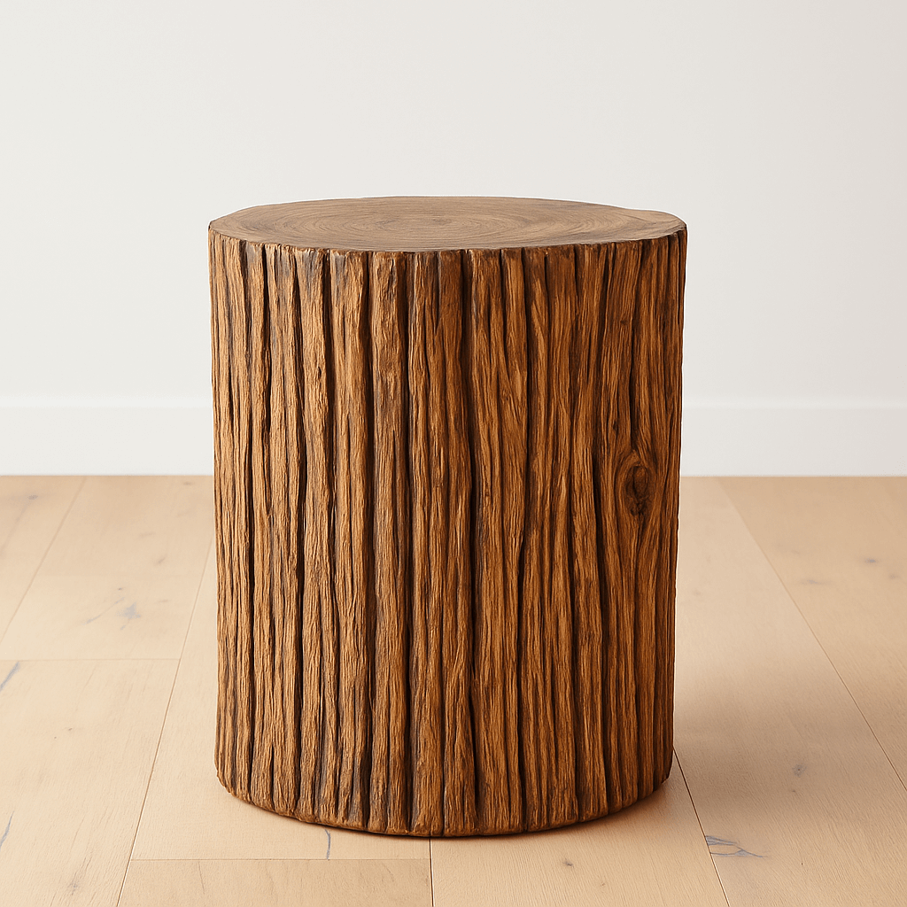 Reclaimed Elm Wood Stump Table