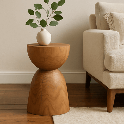 Natural Wooden Stool Side Table Living Room Solid Wood Stump Stools Chair Furniture