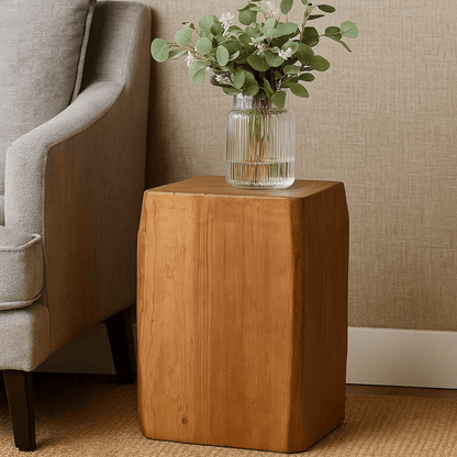 Natural Wooden Stool Side Table Living Room Solid Wood Stump Stools Chair Furniture