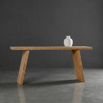 Handcrafted Reclaimed Elm Console Table