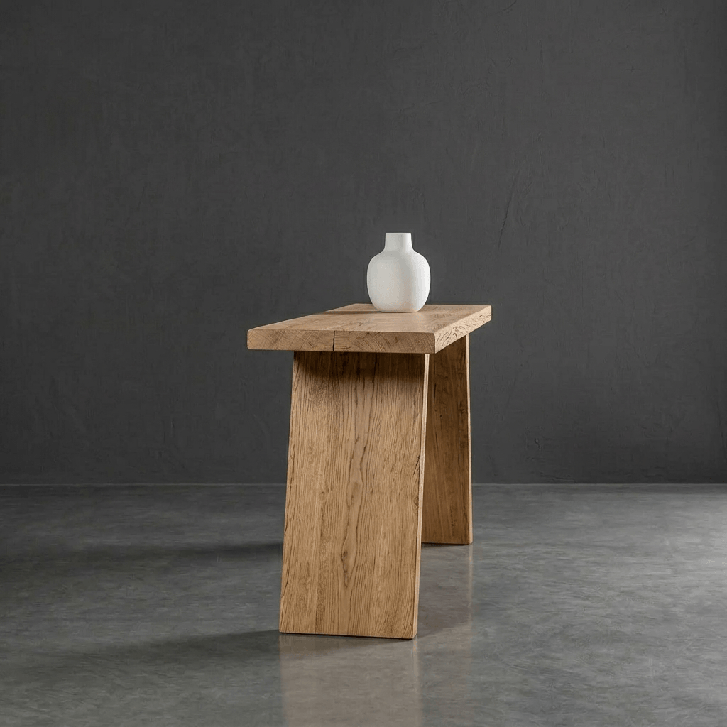 Handcrafted Reclaimed Elm Console Table