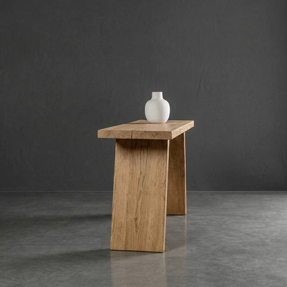 Handcrafted Reclaimed Elm Console Table