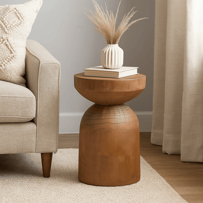 Natural Wooden Stool Side Table Living Room Solid Wood Stump Stools Chair Furniture