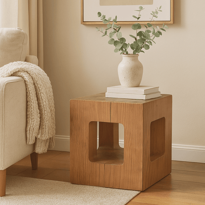 Natural Wooden Stool Side Table Living Room Solid Wood Stump Stools Chair Furniture