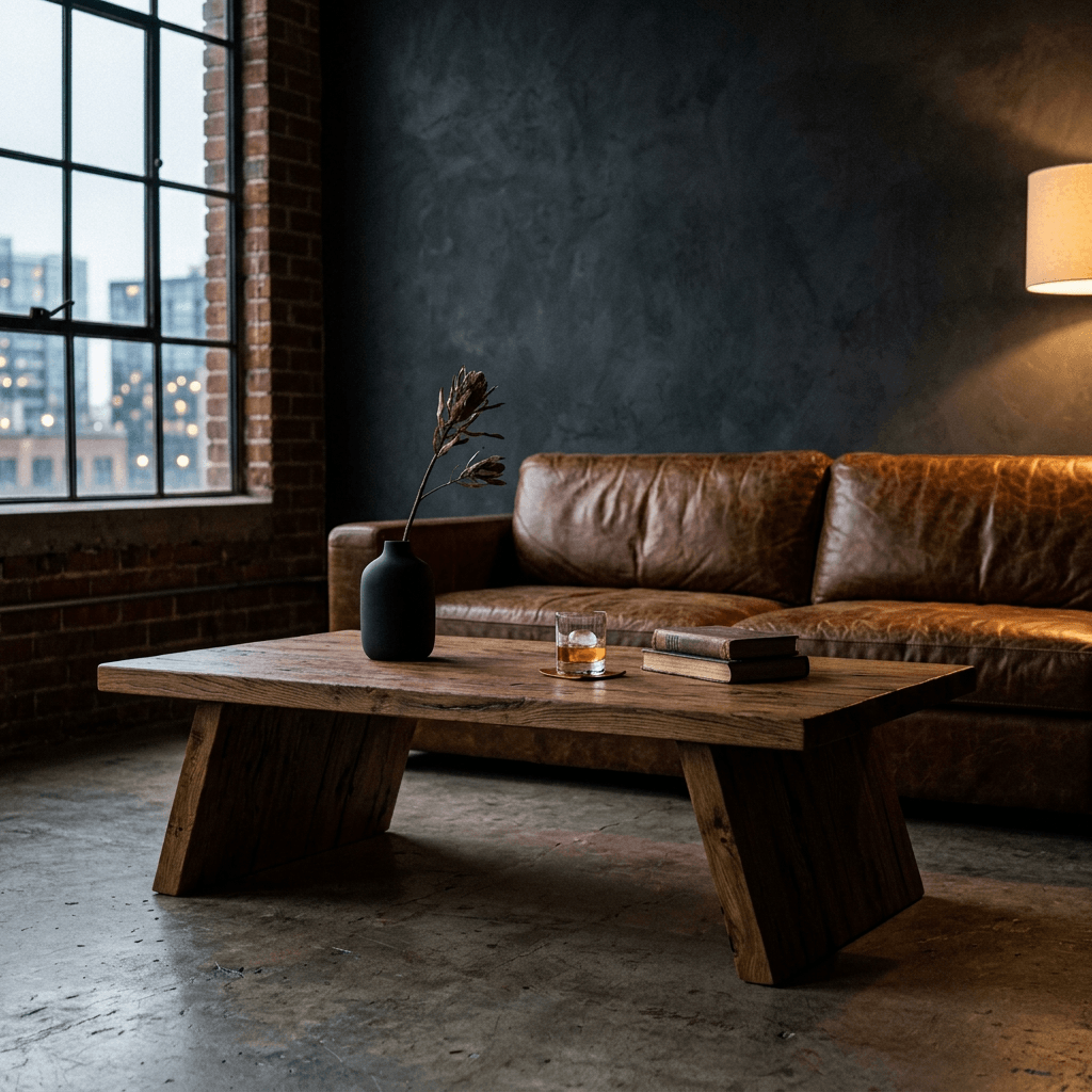 Reclaimed Elm Solid Wood Coffee Table
