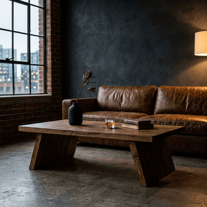 Reclaimed Elm Solid Wood Coffee Table