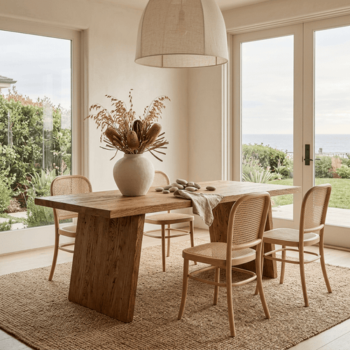 Reclaimed Elm Solid Wood Dining Table