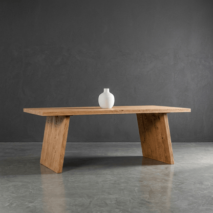 Reclaimed Elm Solid Wood Dining Table