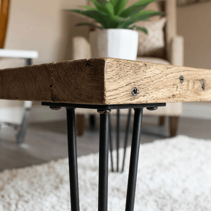 Rustic Square Old Elm Wood Coffee Table