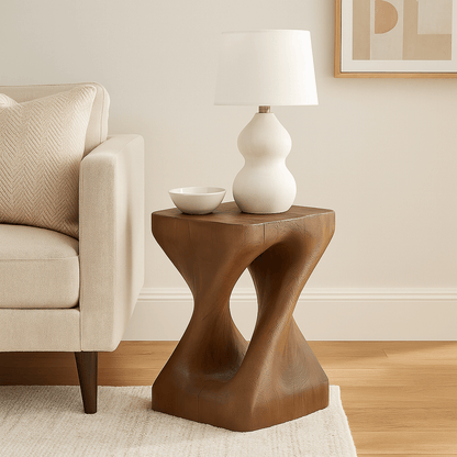 Natural Wooden Stool Side Table Living Room Solid Wood Stump Stools Chair Furniture