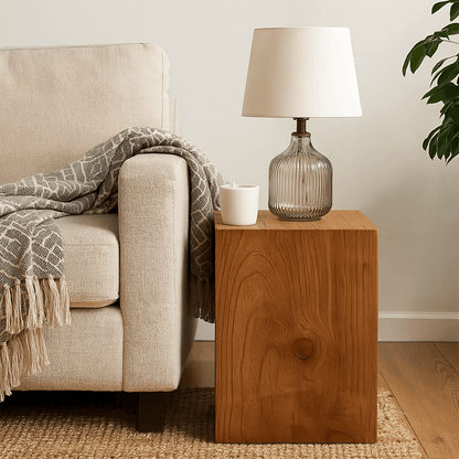 Natural Wooden Stool Side Table Living Room Solid Wood Stump Stools Chair Furniture