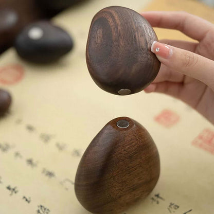 Magnetic Wooden Pebble Balance Stones