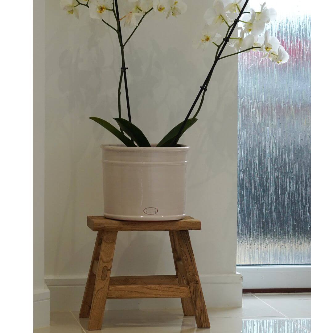 Handcrafted Reclaimed Elm Old Barn Milking Stool